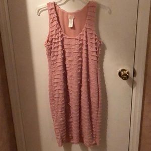 Love...ady ruffle sleeveless dress